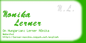 monika lerner business card