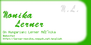 monika lerner business card